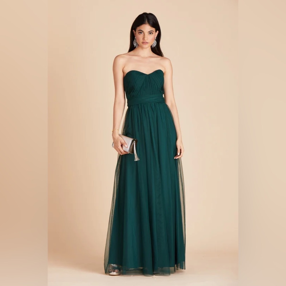 Birdie Grey Christina Convertible Bridesmaid Dress Emerald Size L NWT